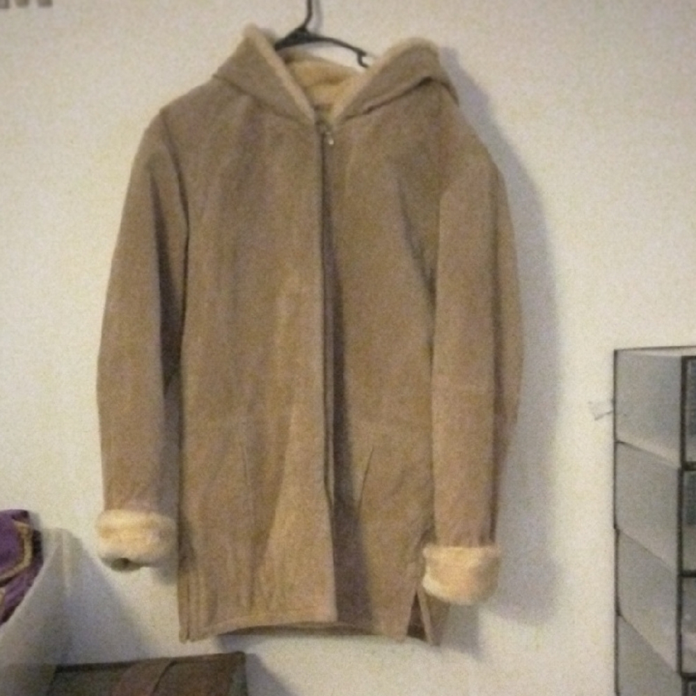 St. John's Bay Tan Hooded Jacket